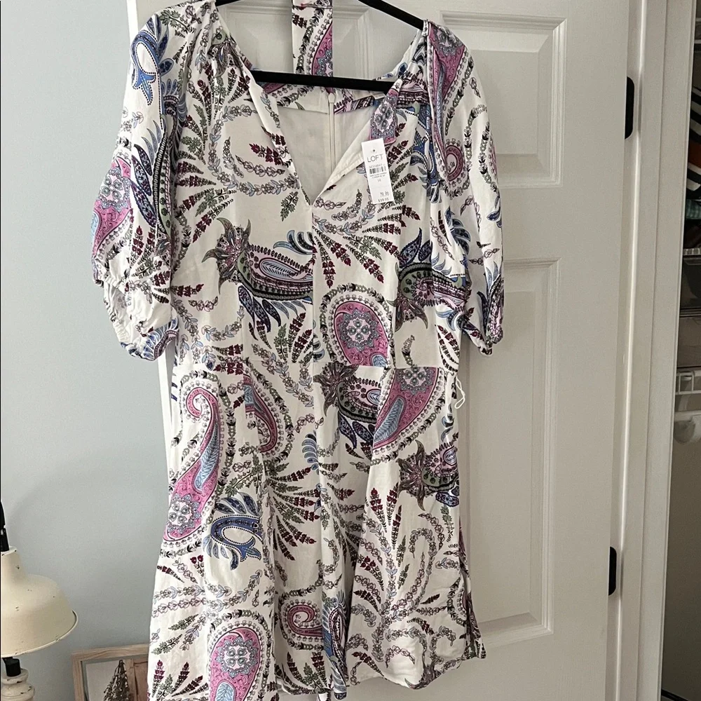 Loft Paisley Print Dress - Picture 3 of 5